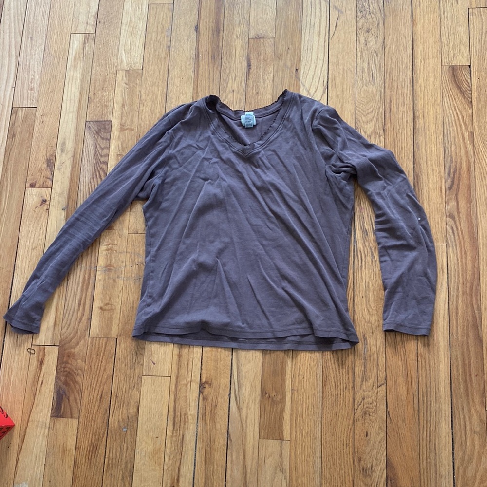 Gap long brown shirt